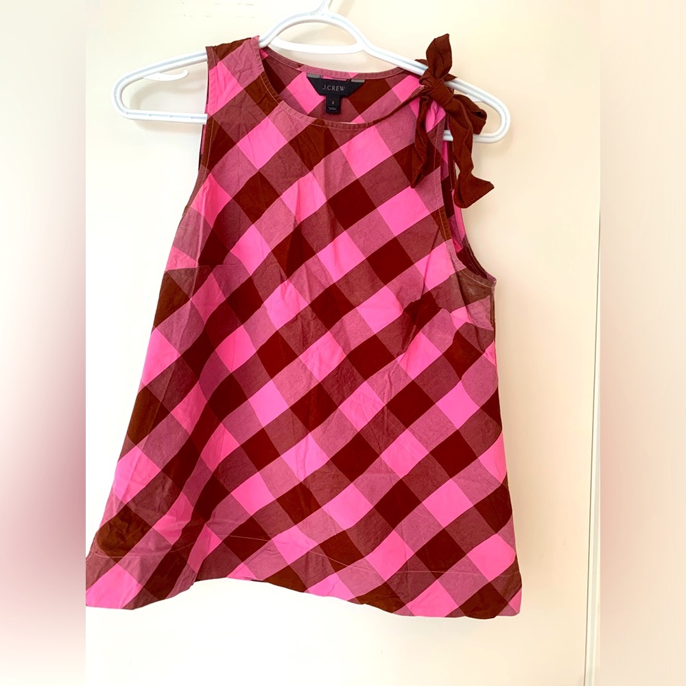 Plaid J. Crew top